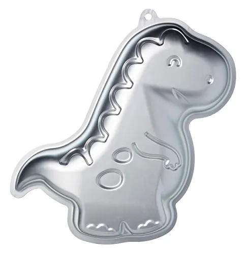 KitchenCraft Sweetly Does It Dinosaurier-Kuchenform, Aluminiumform, 31,7 x 22,4 x 5 cm, 1 Stück