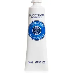 L'OCCITANE Shea Butter Handcreme 30 ml - Hautpflege mit 95% natürlichen Inhaltsstoffen, inklusive 20% Bio-Sheabutter für intensive Pflege und Geschmeidigkeit. Ideal für trockene Hände und schnell einziehend!