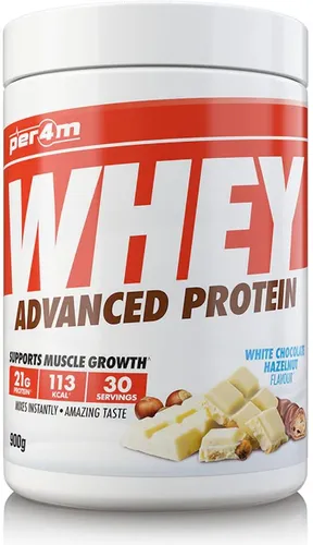 Per4m Whey Advanced Protein, 900 g Dose, White Chocolate Hazelnut