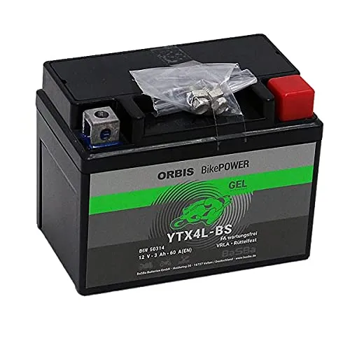 Orbis BikePower YTX4L-BS, CTX4L-BS 50314 12V 3 Ah 60