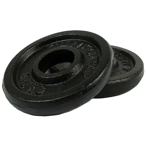 Tunturi Gewichte für Hanteln 2 x 0,5 kg, Hantelgewichte für 30 mm, Gusseisen