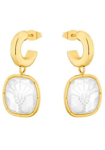 JOOP! Damen-Creolen aus Edelstahl mit Perlmutt - Ohrringe für Damen, elegant mit zeitlosem Perlmutt-Design, perfekt für jeden Anlass.