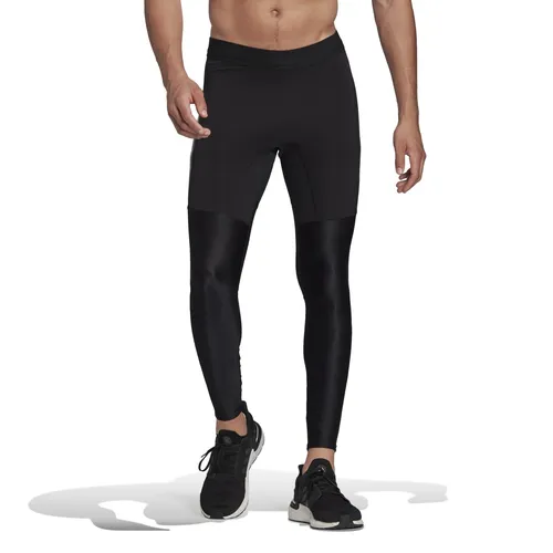 adidas Adizero Tight Herren Laufhose - Enganliegend, Reflektierend, Schwarz, Größe XXL - Fitnessbekleidung für Herren, ideal zum Laufen mit feuchtigkeitsabsorbierender AEROREADY Technologie und Mesh-Einsätzen für ein kühles Tragegefühl.