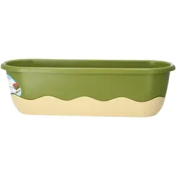 Plastia Blumenkasten Mareta 80 Grün Elfenbein Wasserspeicher