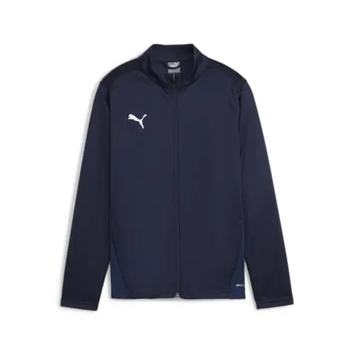 Puma Teamgoal Polyesterjacke Kinder - Marine - Sportjacke aus 100% recyceltem Polyester, atmungsaktiv und ideal für junge Sportler, die Komfort und Funktionalität suchen.