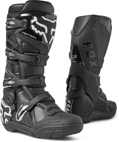FOX Motion X Motocross Stiefel - Wasserdicht, Größe 45 für Männer - Motorradstiefel mit neuer Passform für sofortigen Tragekomfort und wasserfester Membran, ideal für Offroad-Abenteuer.
