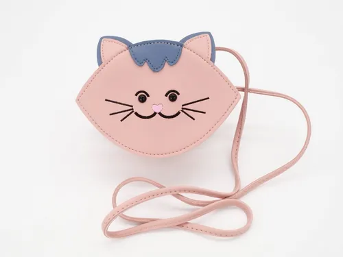 Tasche Katze, oval rosa