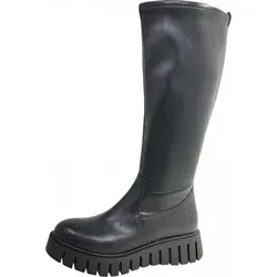 BAGATT Stiefel Nappaleder für Damen, Gr. 38, schwarz - Wanderschuhe aus hochwertigem Nappaleder mit 5 cm Keilabsatz, ideal für Alltag und besondere Anlässe. Zeitloses Design und vielseitig kombinierbar.