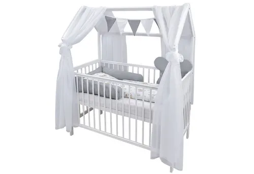 Baby-Delux Komplettbett Hausbett 60x120 cm