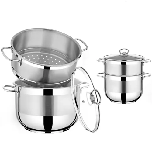 Urban Living Couscoussiere 12 Liter in silber von Urban Living