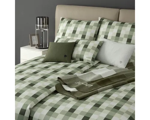 JOOP Bettwäsche Mesh 160x210 cm + 65x100 cm – Grün in grün von JOOP!