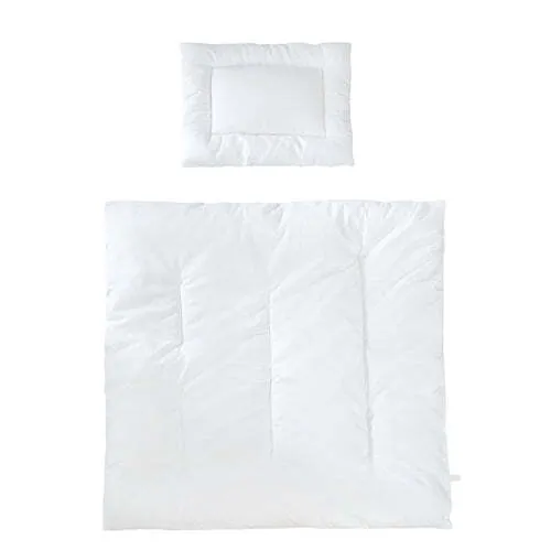 Roba Kindersteppbett ganzjähriges Wiegenset 80x80cm - Bettdecken für Kinder mit atmungsaktiver Füllung, perfekt für einen erholsamen Schlaf das ganze Jahr über.