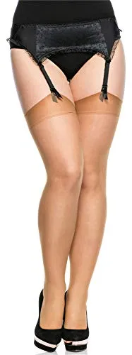 Merry Style Damen Strümpfe plus size MS-166 15 DEN (Neutro, XL-XXL (46-54))