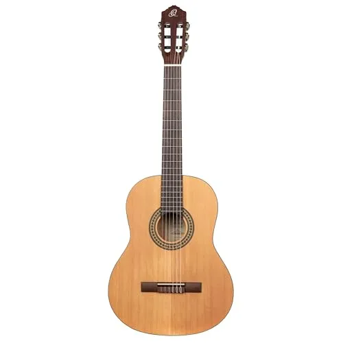 Ortega Guitars RSTC5M-L - Full Size Konzertgitarre für Linkshänder, ideal für Anfänger mit kräftigem Sound und hochwertigem Design
