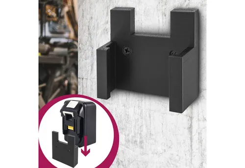 Mobilefox Wandhalterung Akku Halterung 18V Batterie Wand passend für Makita BL1815 BL1830