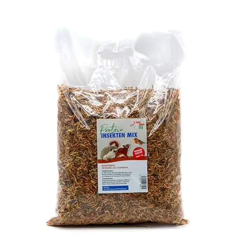 Paul's Mühle Protein Power Insekten Mix für Vögel 1 kg