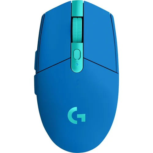 Logitech G305 LIGHTSPEED Gaming Maus - Blau mit RGB - Maus mit LIGHTSPEED-Technologie, kabellos und reaktionsschnell, ideal für Gamer, 6 programmierbare Tasten und stylisches Design in Blau.