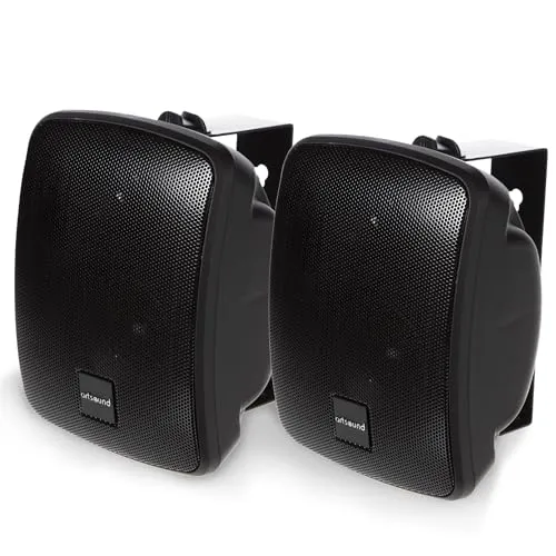 Artsound ASW65.2 - 2er-Set wasserdichte 2-Wege-HiFi-Lautsprecher - Lautsprecher Zubehör mit IP54-Klassifizierung, ideal für Innen- und Außenbereiche wie Garten, Terrasse oder Badezimmer, bietet beeindruckenden Klang und einfache Installation.