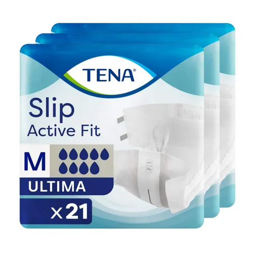 Tena Slip Active Fit Ultima Medium - Windeln mit Folie (3x21 Stk)