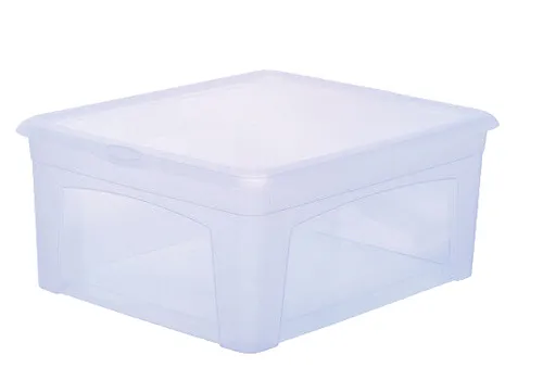 Aufbewahrungsbox 18l mit Deckel, Kunststoff, transparent von Lomatek