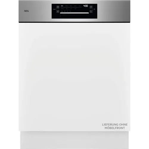 AEG teilintegrierbarer Geschirrspüler 9000 GT9200X2SCM, leise und effizient - Der AEG GT9200X2SCM ist ein teilintegrierbarer Geschirrspüler mit 38 dB, ideal für ruhige Haushalte. Die praktische Besteckschublade schafft mehr Platz für Geschirr und sorgt für glänzende Sauberkeit.