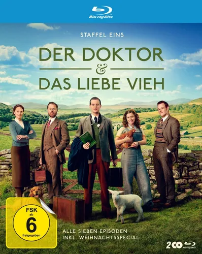 Der Doktor und das liebe Vieh - Staffel 1 auf Blu-ray - Erleben Sie die charmanten Geschichten aus dem ländlichen England in brillanter Bildqualität. Ideal für Fans von humorvollen Tiergeschichten und nostalgischer Unterhaltung.
