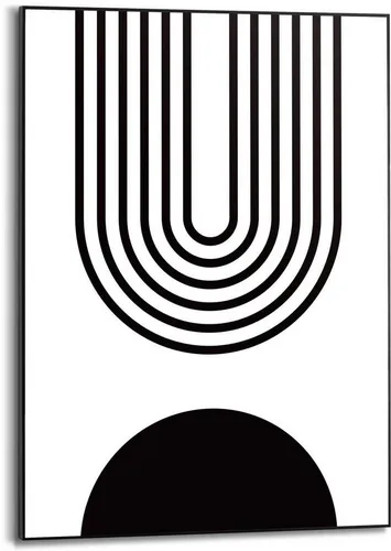 Reinders! Poster Abstrakt im Holzrahmen - Poster im modernen abstrakten Design, 50x70 cm, perfekt für stilvolle Wohnräume und kreative Akzente.