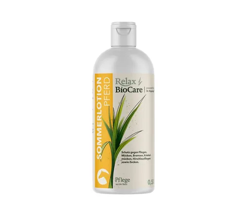 EPONA Insektenschutz-Lotion Relax BioCare für Pferde - Die Relax BioCare Insektenschutz-Lotion für Pferde bietet umfassenden Schutz vor Insektenbefall. Mit pflegenden Pflanzenölen zur Unterstützung der Hautpflege an sensiblen Stellen. Ideal für Fohlen und tragende Stuten.