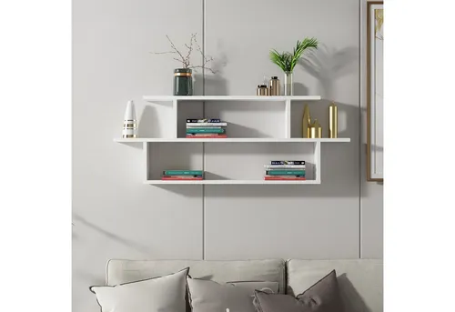 DEMA Home Deko-Wandregal Seneca, elegantes Schweberegal 44x120 cm - Das DEMA Schweberegal Seneca vereint modernes Design mit praktischer Funktionalität. Ideal für Bücher und Dekoration, schafft es zusätzlichen Stauraum und setzt stilvolle Akzente in jedem Raum. Einfache Montage garantiert!