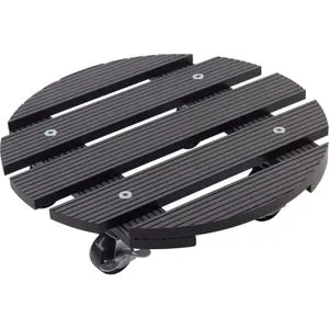 Meister Pflanzenroller WU0825130, rund, Kunststoff, 60kg, anthrazit, Ø 30cm