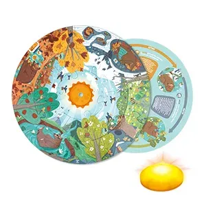 Hape - Puzzle Vier Jahreszeiten, 16 Teile