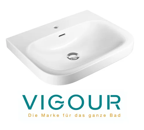 VIGOUR DERBY Waschtisch 60x48 cm, weiß