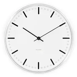 Arne Jacobsen City Hall Wanduhr Ø21 cm in grau von Arne Jacobsen Clocks