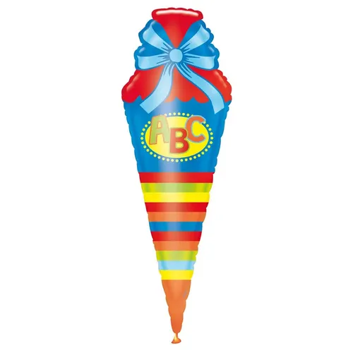 SuperShape ABC Schultüte Folienballon P35 verpackt 35 x 111 cm