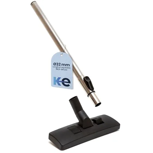 Anakel Home Universal Staubsaugerrohr Ersatzpaket mit Drehgelenk Saugdüse, Universal Staubsauger Zubehör | Ø32 mm, Einstellbare Länge 56,5-94 cm, Alle Bodenarten