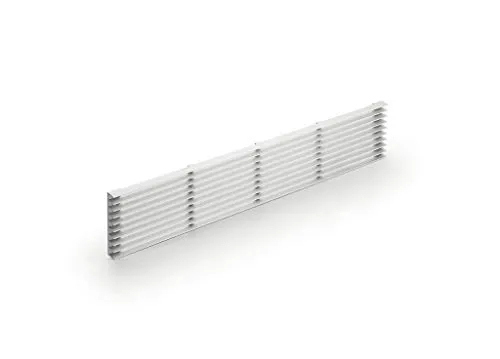 Naber COMPAIR flow 150 Sockel-Lüftungsgitter - Dunstabzugshauben-Zubehör mit Aluminium-Lamellen, ideal als Rückströmöffnung für Umlufteinheiten und sorgt für optimalen Luftdurchlass (ca. 265 cm²).