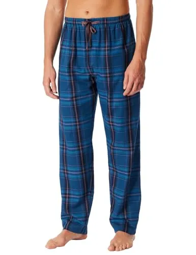 Schiesser Herren Schlafhose lang Web-Mix + Relax-Organic Cotton Pyjamaunterteil - Schlafanzughosen für Herren aus 100% Organic Cotton, besonders bequem und umweltfreundlich für erholsame Nächte.