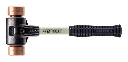 Halder Schonhammer SIMPLEX Fiber 40 mm Kupfer - Hämmer, ideal zum schonenden Arbeiten mit empfindlichen Oberflächen dank der speziellen Fiber-Konstruktion.