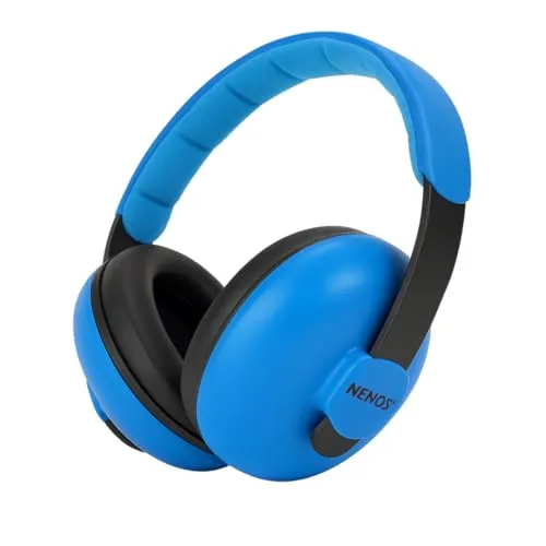 ESTRO Gehörschutz Kinder Kopfhörer Lärmschutz - Baby Gehörschutz Lärmschutz Kopfhörer Kinder Noise Cancelling Kopfhoerer Baby Ohrenschützer EM1 (Blau)