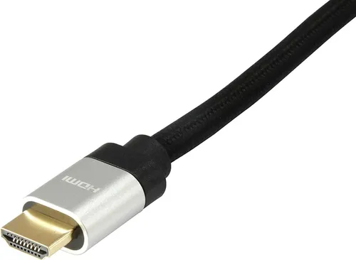 Equip HDMI UHS E.Gewebe 2.1 A-A St/St 3.0m 8K60Hz HDR sw