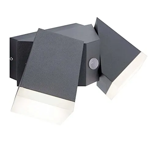 SellTec LED Wand- oder Deckenleuchte mit Bewegungsmelder in grau von SellTec