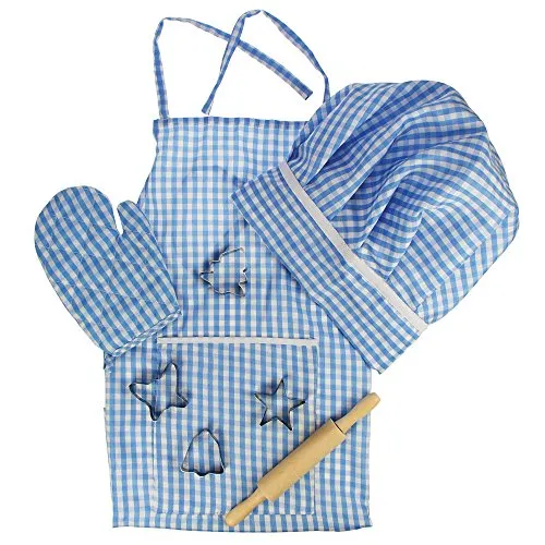 Bigjigs Toys Koch-Outfit-Set (Blau)