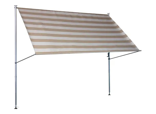Angerer Klemmmarkise Premium Streifen taupe 300 cm von Angerer