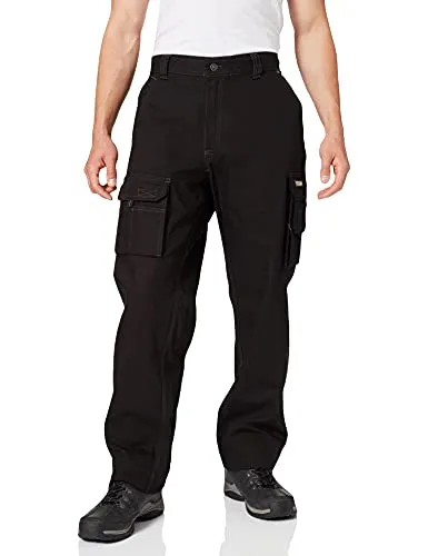 Kingston Canvas Arbeitshose, schwarz, Größe 64 - Arbeits- & Schutzkleidung mit 7 praktischen Taschen, ideal für Handwerker und Profis. Robuste Qualität nach OEKO-TEX® Standard 100 geprüft, für optimale Sicherheit und Komfort bei der Arbeit.