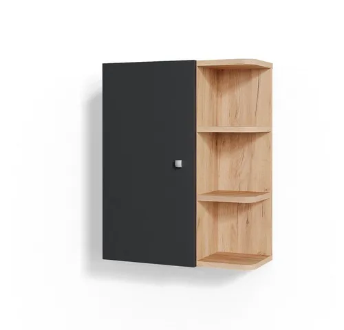 Vicco Hängeschrank Fynn, Anthrazit/Goldkraft Eiche