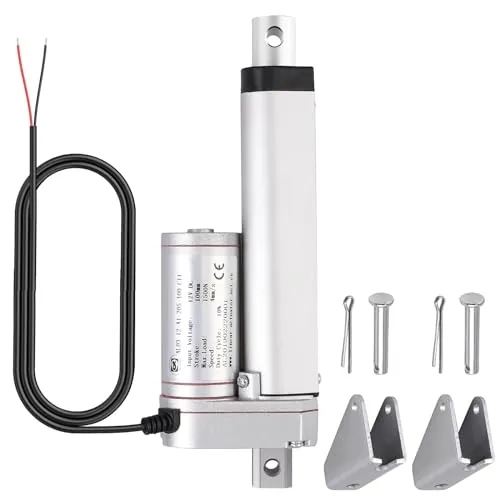 Justech Linearmotor Linearantrieb 12V Spindelantrieb Stellmotor Verstellantrieb Toröffner Linear Actuator Motor DC 1500N 100mm Lineartechnik Electric Motor Putter Gleichstrommotor für Auto Möbel usw.