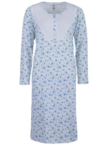zeitlos Nachthemd Nachthemd Langarm - Blüten Zweige Spitze