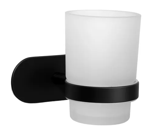 Ambrosya Zahnputzbecher ohne Bohren - Zahnputzbecher aus hochwertigem gebürstetem Edelstahl, pflegeleicht und widerstandsfähig. Einfache Montage ohne Bohren für Ihr stilvolles Bad.