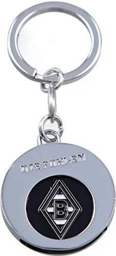 Borussia Mönchengladbach Schlüsselanhänger „Chip“ | Offizieller Fanartikel Fohlenshop | mit herausnehmbaren Einkaufschip und „DIE FOHLEN“ Gravur auf der Front