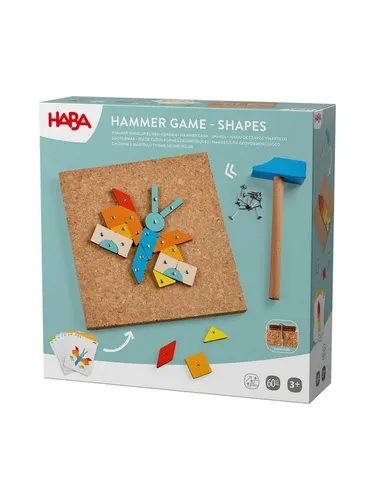 Hammer-Nagelspiel Geometrie - Kreatives Lernspielzeug zur Förderung von motorischen Fähigkeiten und geometrischem Verständnis, ideal für Kinder und den spielerischen Einsatz.